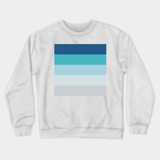 Blue color stripe Crewneck Sweatshirt